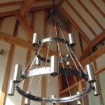 contemporary metalwork blacksmith chandelier
