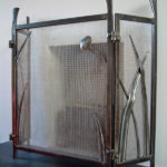 contemporary blacksmith fire guard