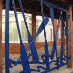 blacksmith public art architectural metal work panel