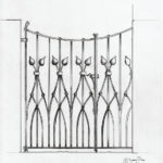 bespoke forged gate design