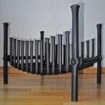 contemporary blacksmith fire basket