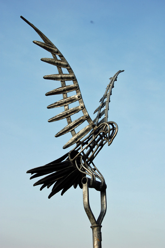 Kestrel garden sculpture