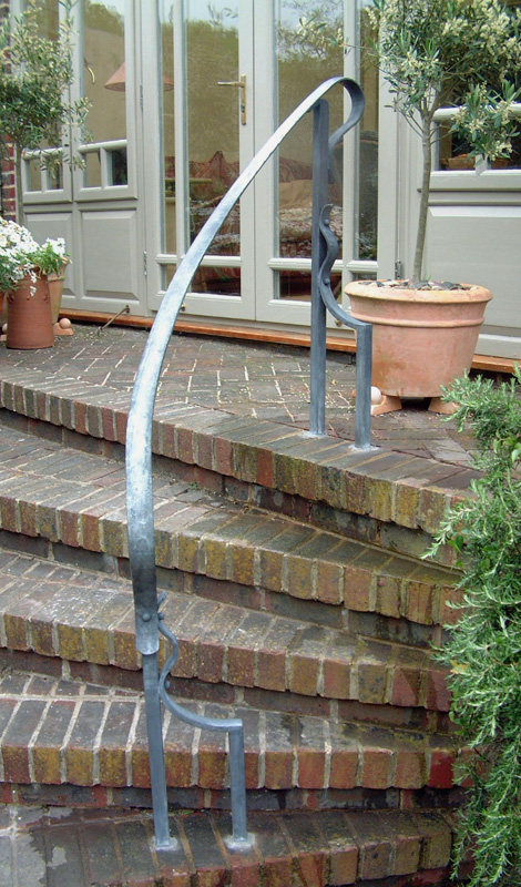 blacksmith contemporary forged designer handrail