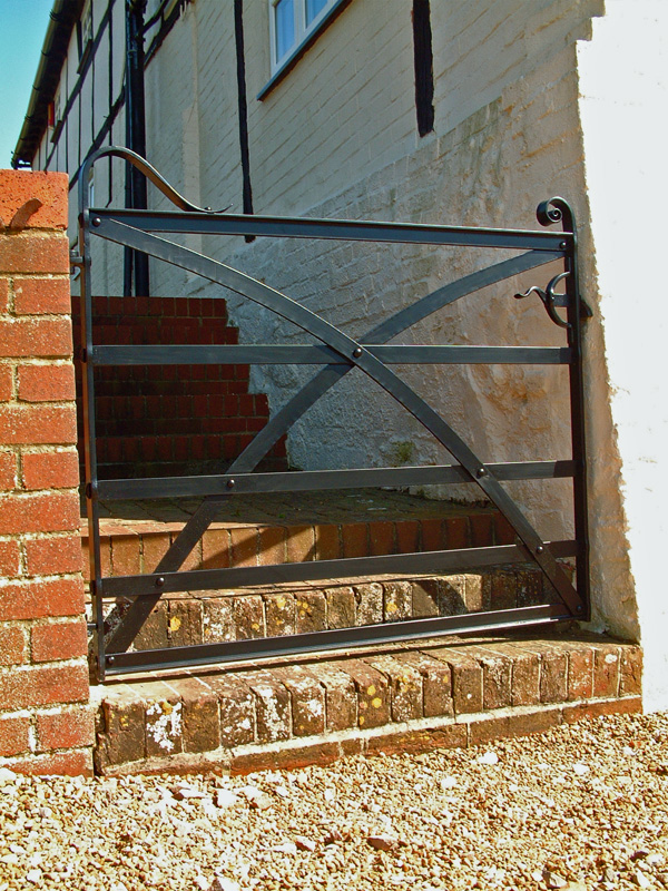 traditional forged ironwork estate gate