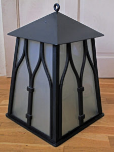 contemporary metalwork lantern