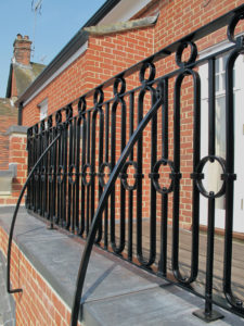 Victorian iron railings