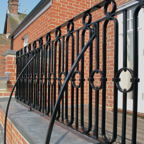 Victorian iron railings