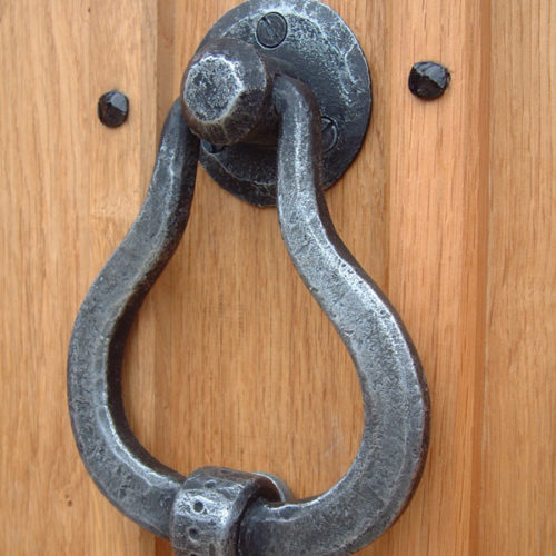 stokes blacksmith forged door knocker