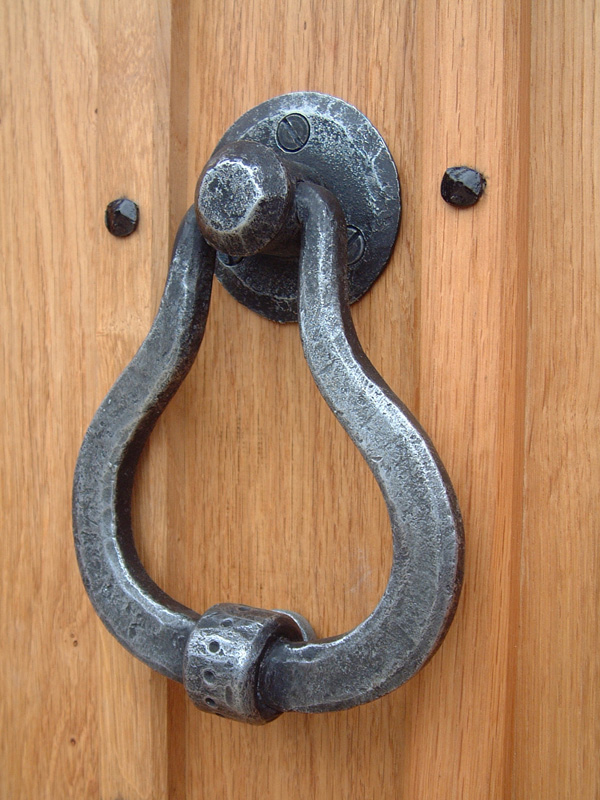 stokes blacksmith forged door knocker