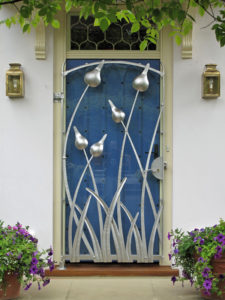 forged stainless steel gate contemporary blacksmith
