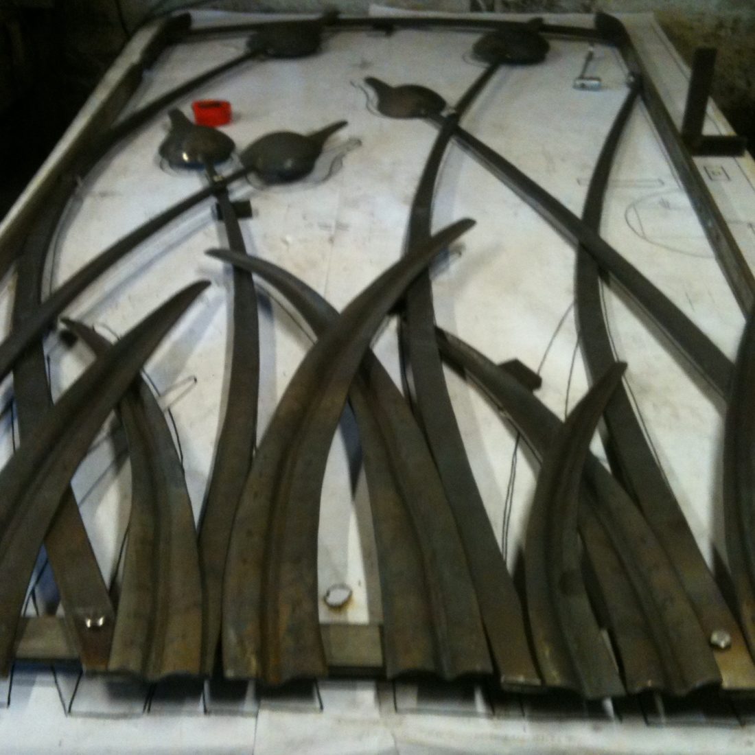 allium forged stainless steel gate