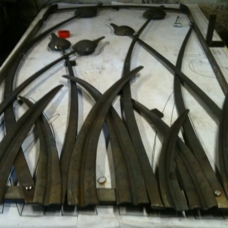 allium forged stainless steel gate