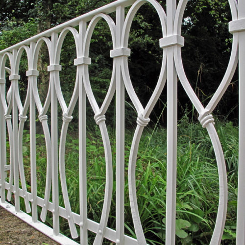 contemporary forged metalwork railings