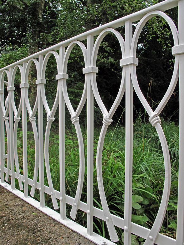 contemporary forged metalwork railings