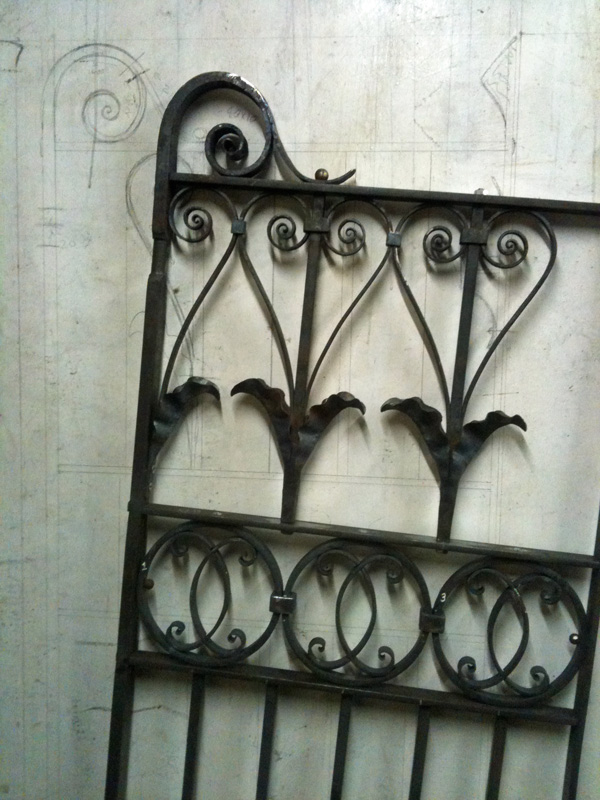 traditional forged mulberry place blacksmith gates