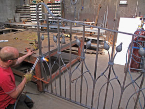 parvin forged metalwork entrance gates