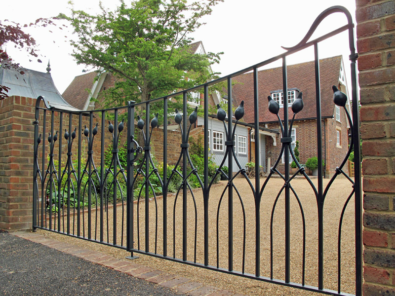 wrought iron entrance gates