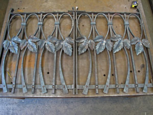 hand forged contemporary metal hop gates