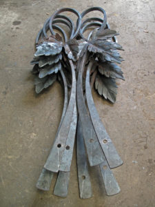 blacksmith forged hop detail