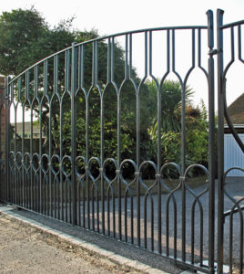contemporary entrance gates wrought iron