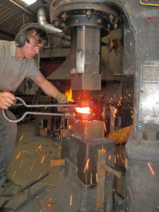 forging under massey power hammer