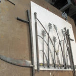 hand forged wheat gate
