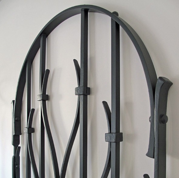 Hall contemporary forged gate