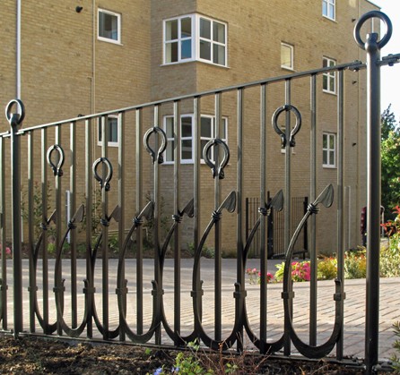 public art railing metalwork