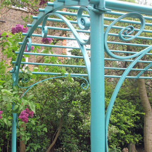 metal pergola