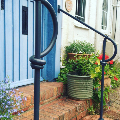 contemporary metal handrails forged blacksmith