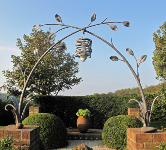 sapling garden arch sculpture blacksmith