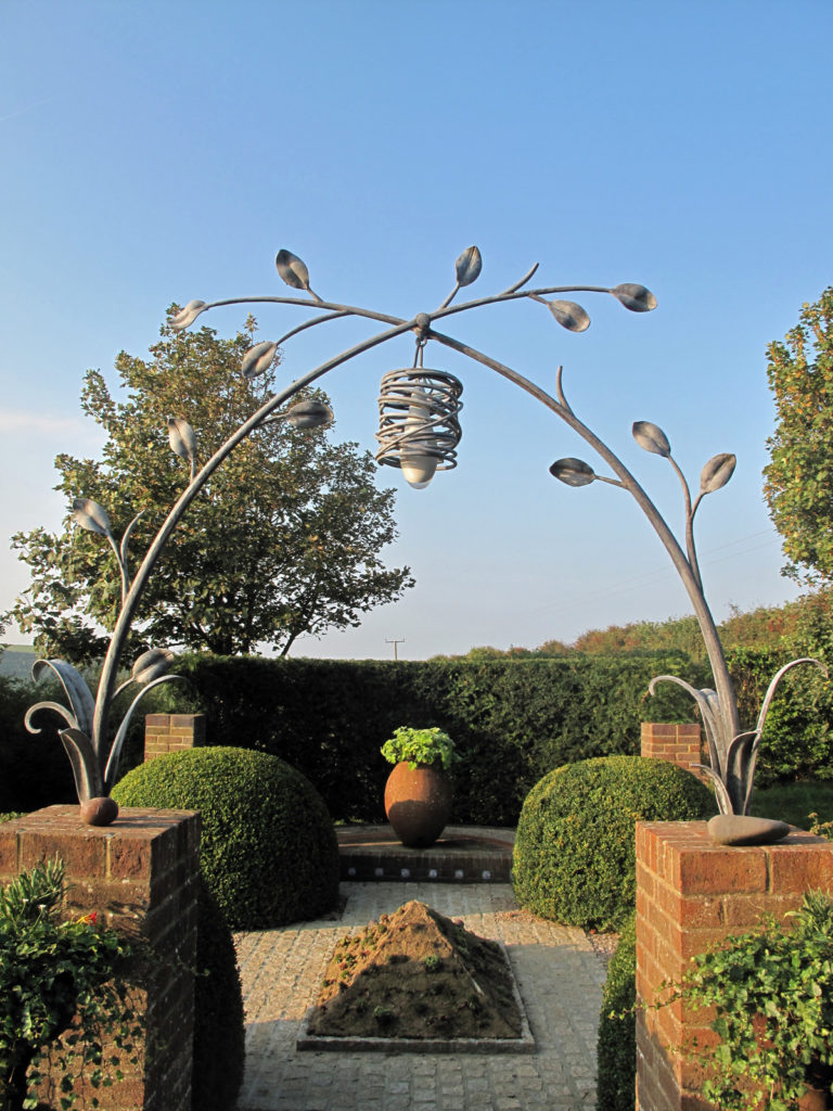 sapling garden arch sculpture blacksmith