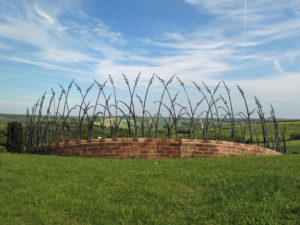 sculptural garden railing