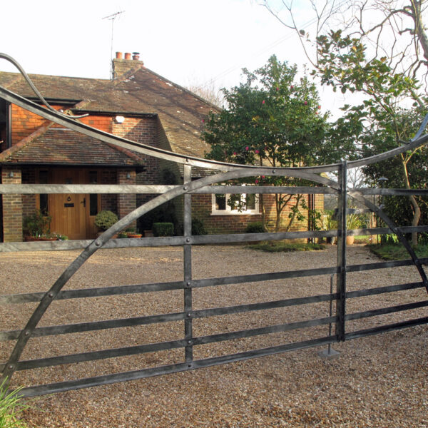 wrought iron estate gates blacksmith forged