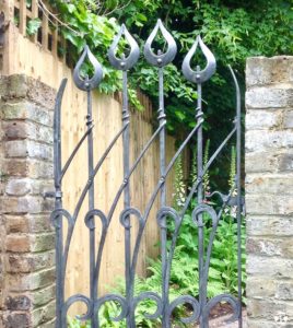 contemporary-iron-garden-gate