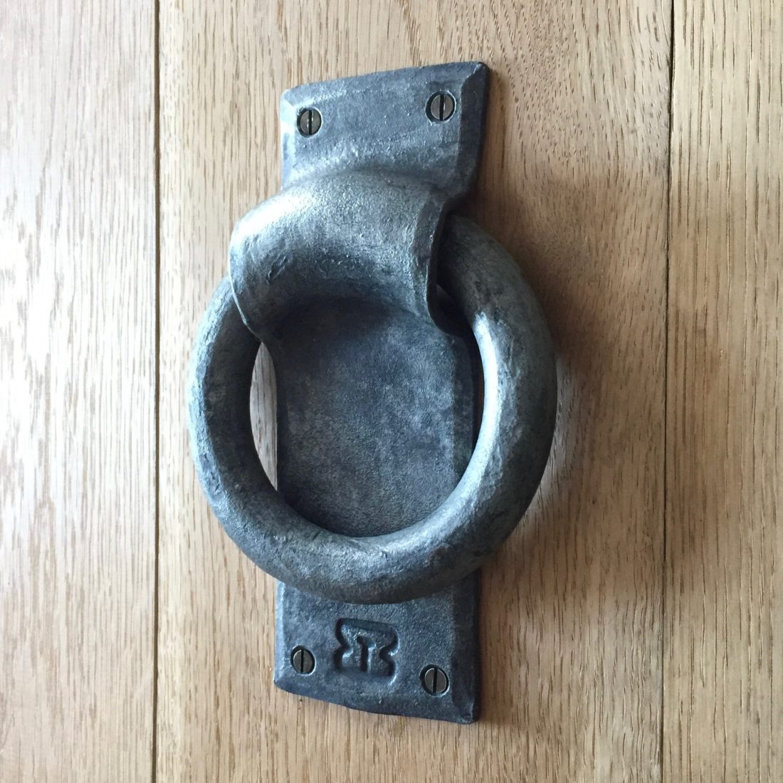 contemporary iron door knocker