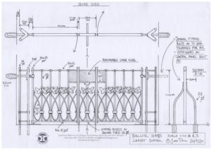 Balliol-gates-drawing-design