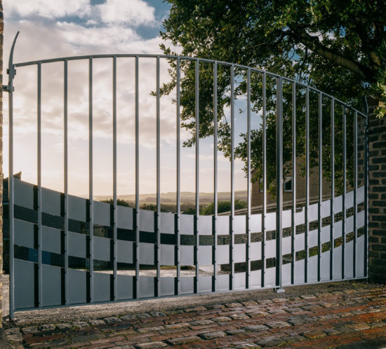 Plate-entrance-gates-ironwork-driveway-gate