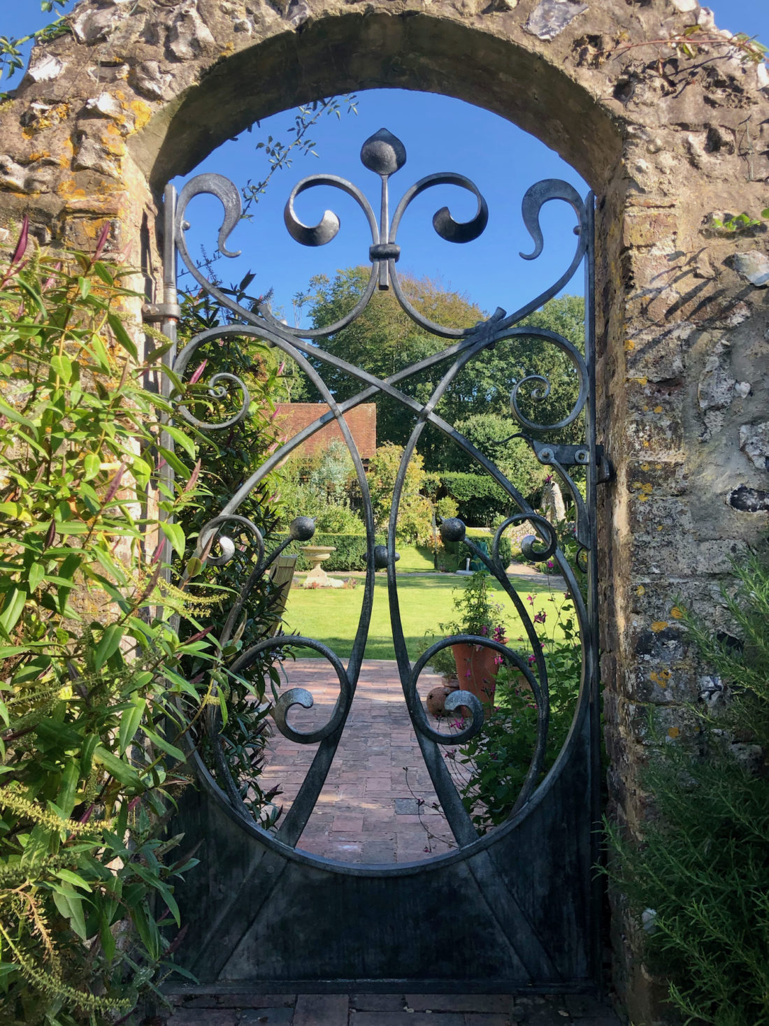 Art-nouveau-ironwork-gate-blacksmith-garden