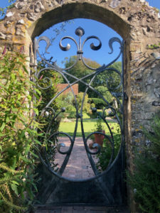 Art-nouveau-ironwork-gate-blacksmith-garden