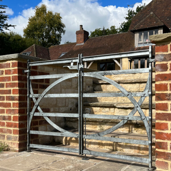 Ha Ha Estate gates forged in iron using traditional blacksmith techniques.