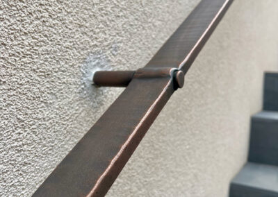 Bronze edge handrail