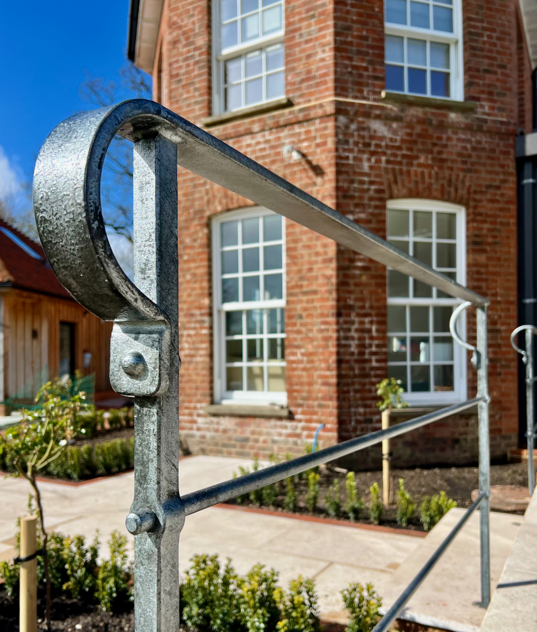 Contemporary estate railing detail