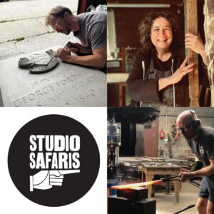 studio safari flyer for the makers directory as part of sussex craft week
